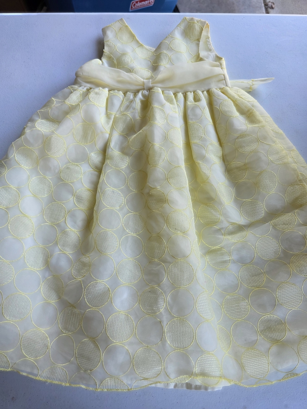 Cherokee Yellow Polka Dot Formal Dress for Girls